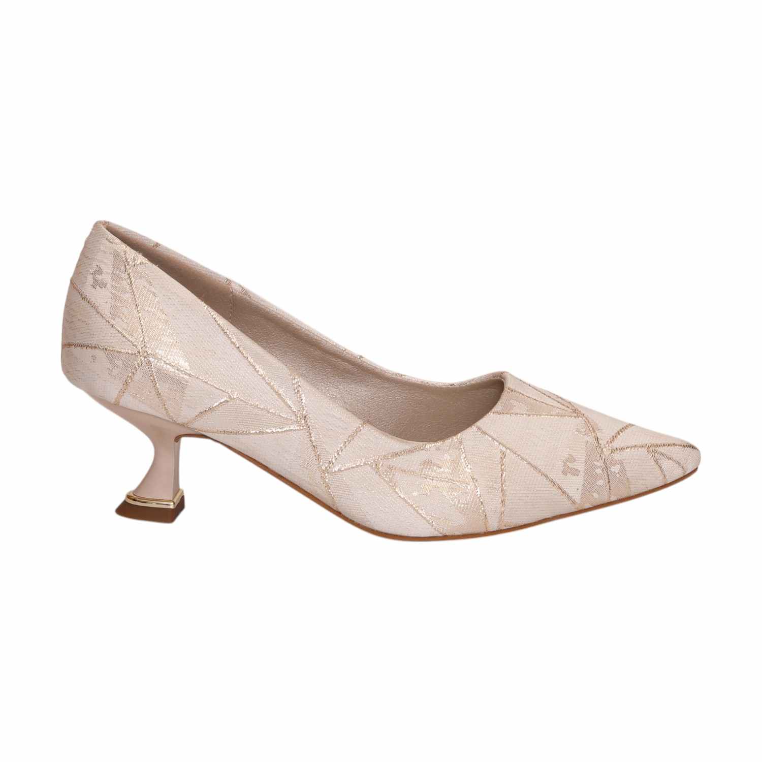Women Nude Kitten Heel Pumps