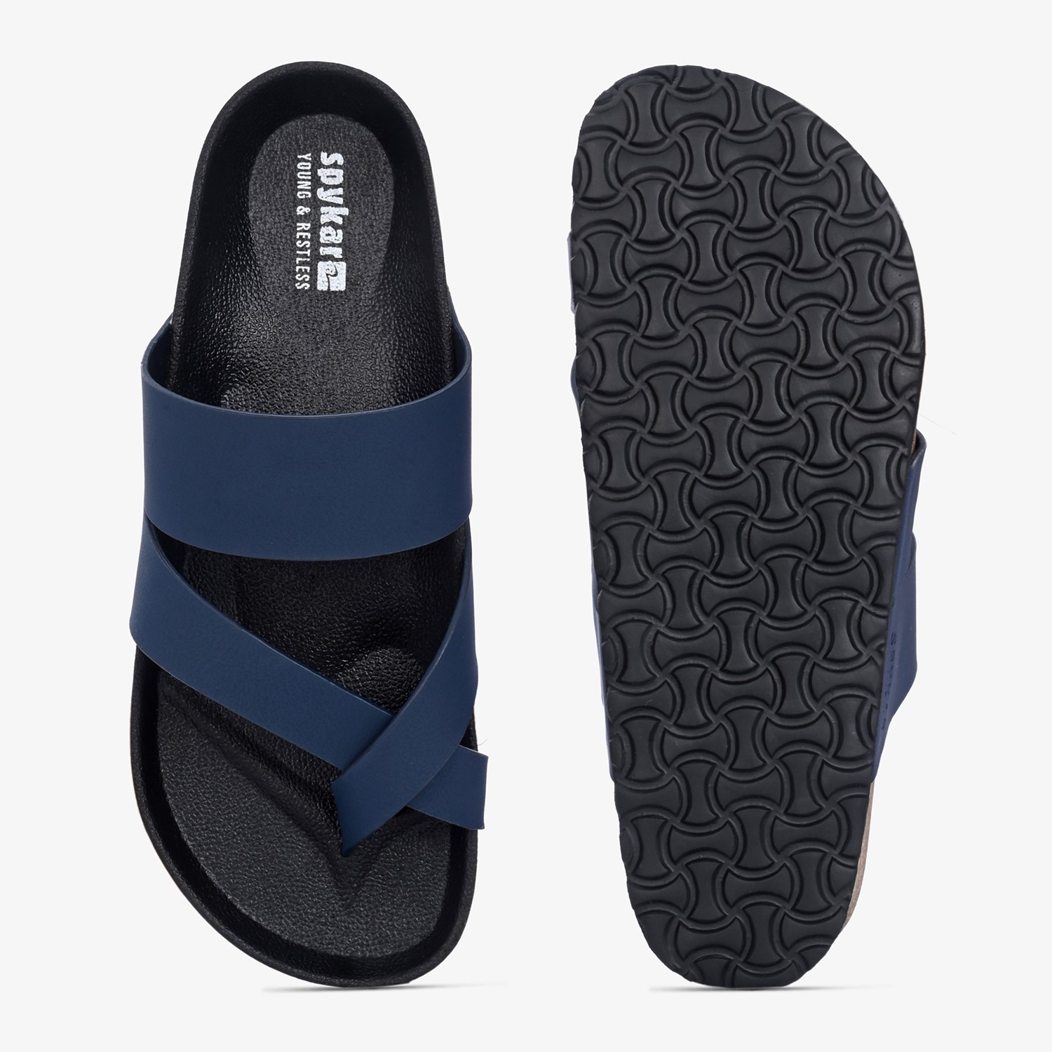Spykar Lenzi Men Navy Comfort Sandal