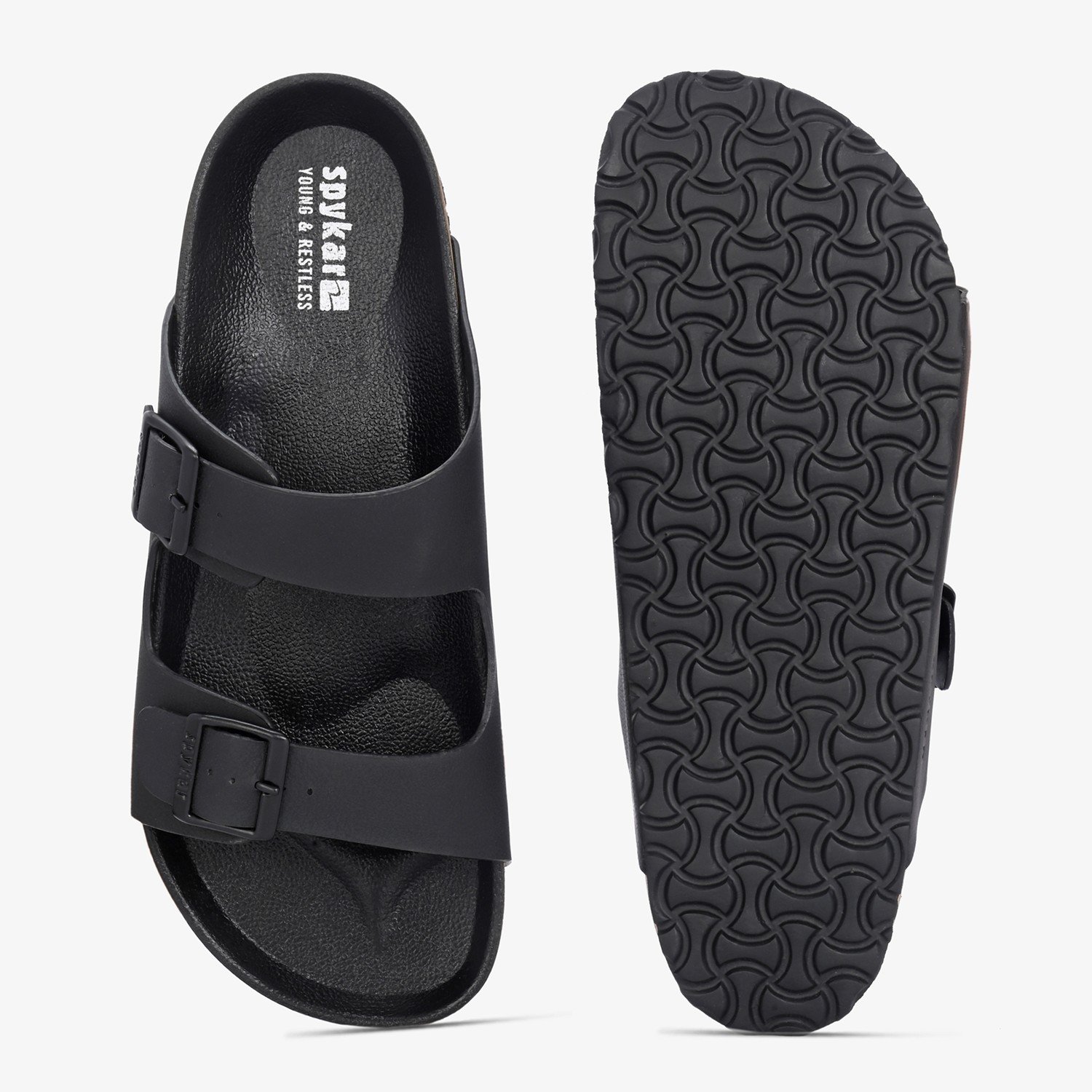 Spykar Remy Men Black Comfort Sandal