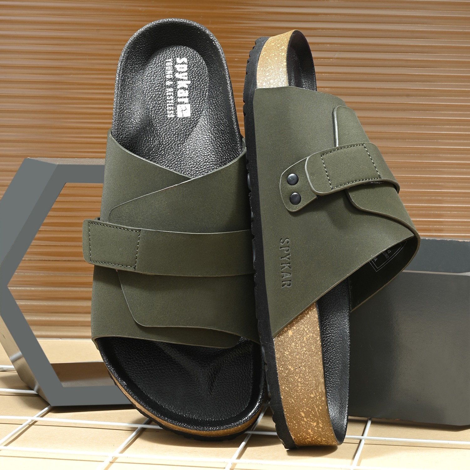 Spykar Dover Men Olive Comfort Sandal