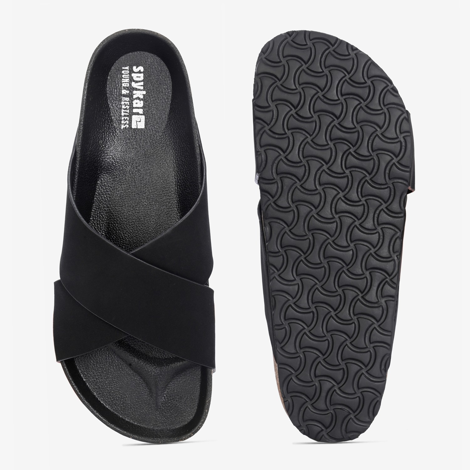 Spykar Empire Men Black Comfort Sandal
