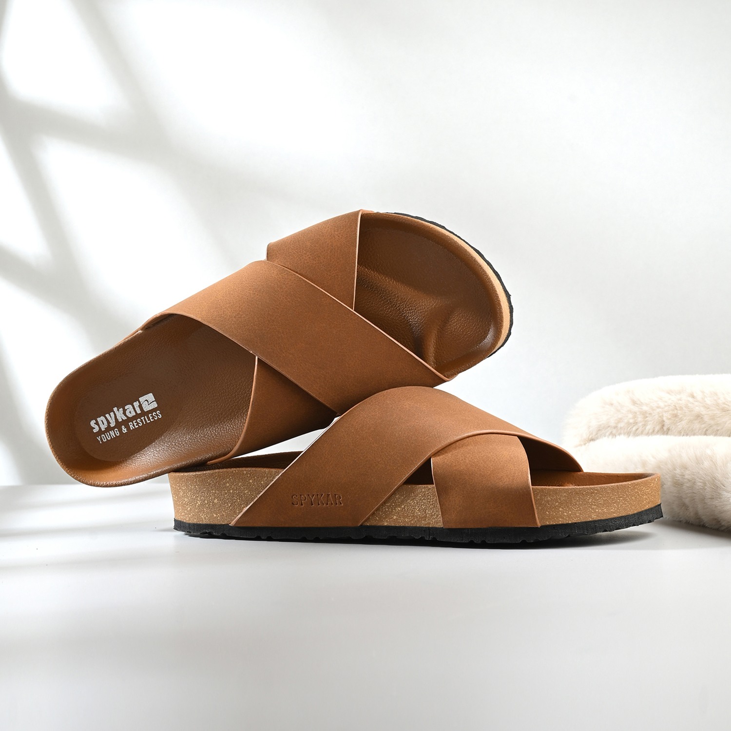 Spykar Empire Men Tan Comfort Sandal