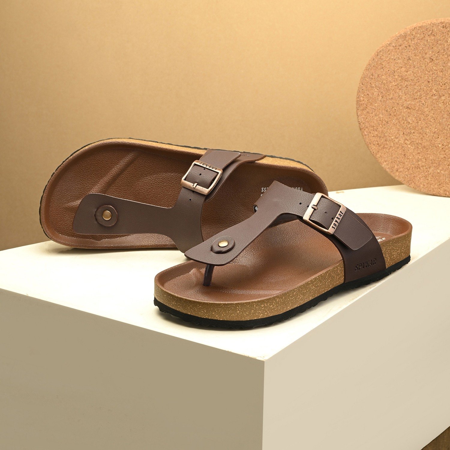 Spykar Lyon Men Brown Comfort Sandal