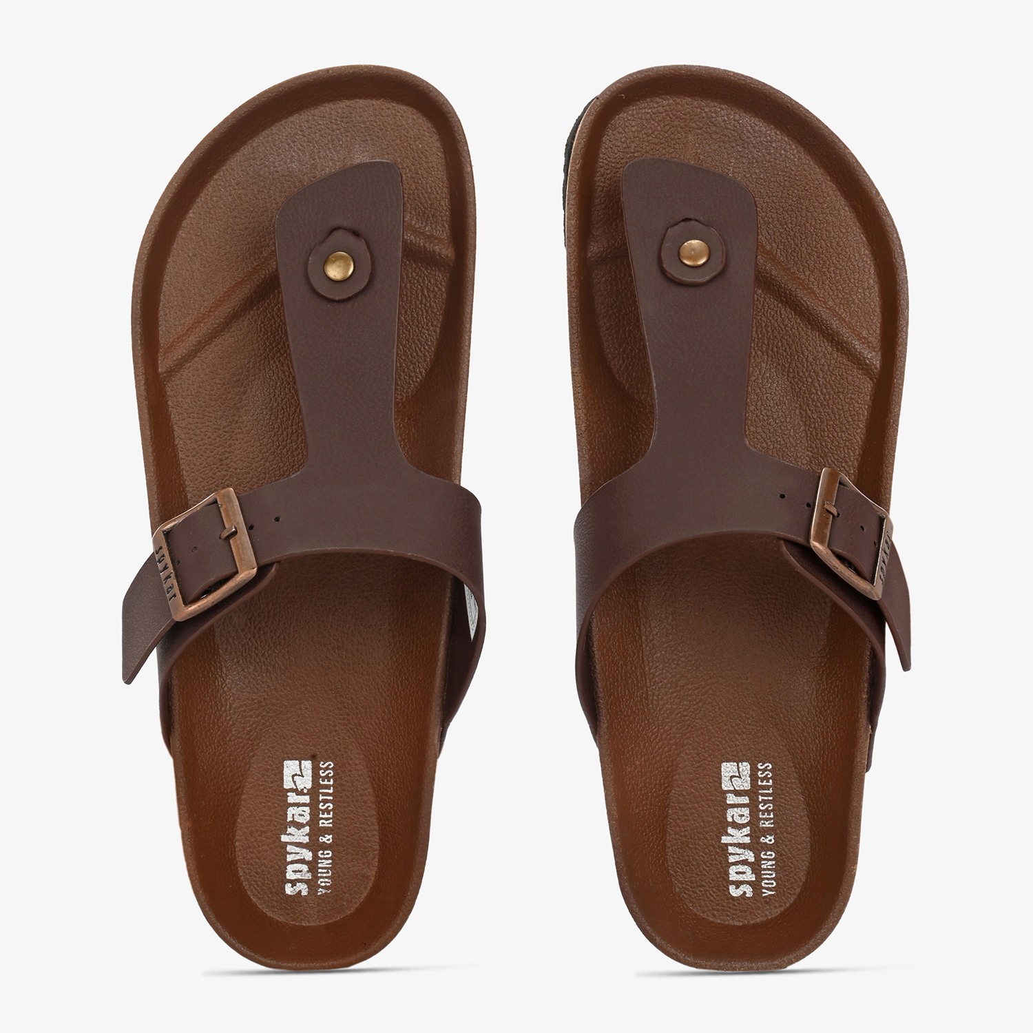 Spykar Lyon Men Brown Comfort Sandal