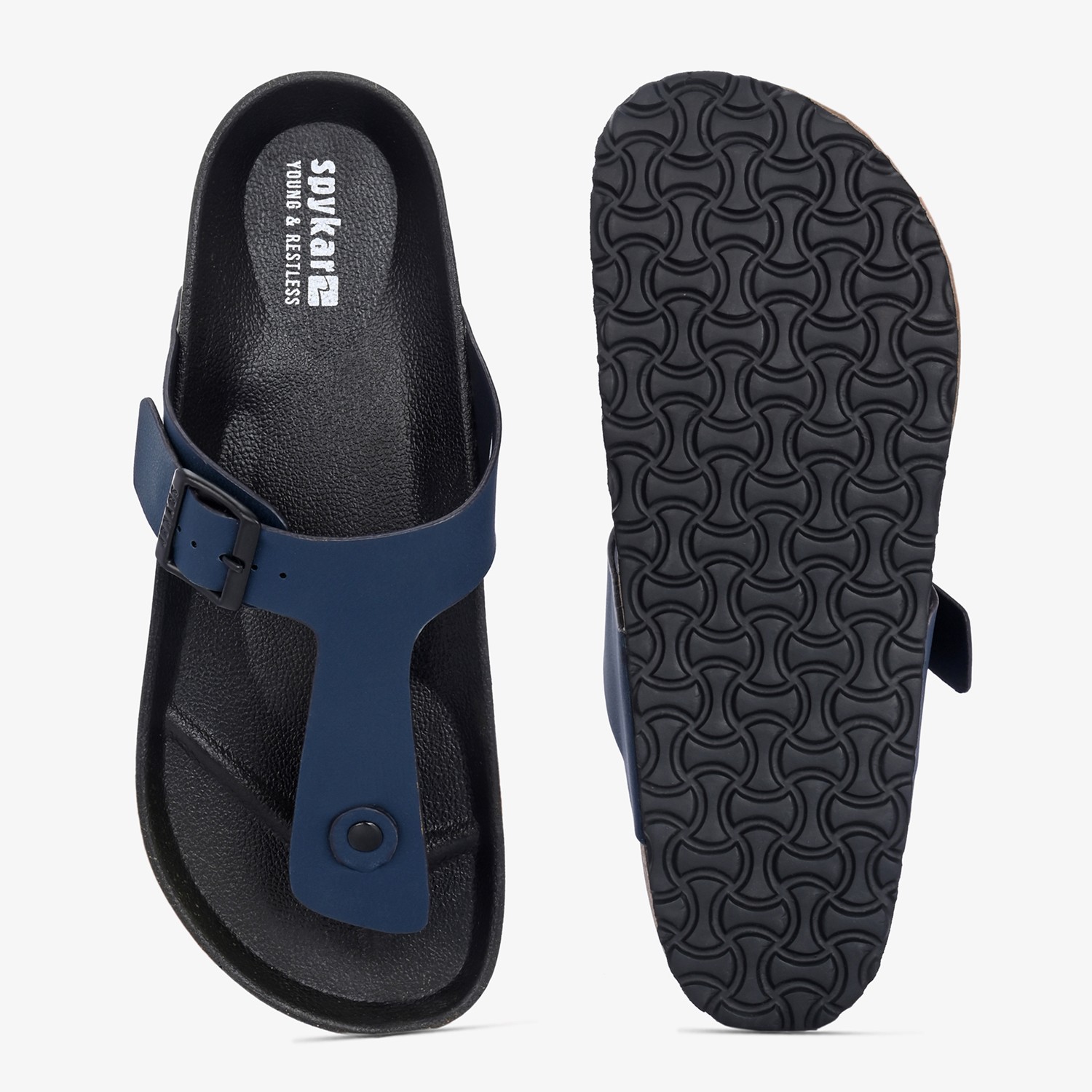Spykar Lyon Men Navy Comfort Sandal