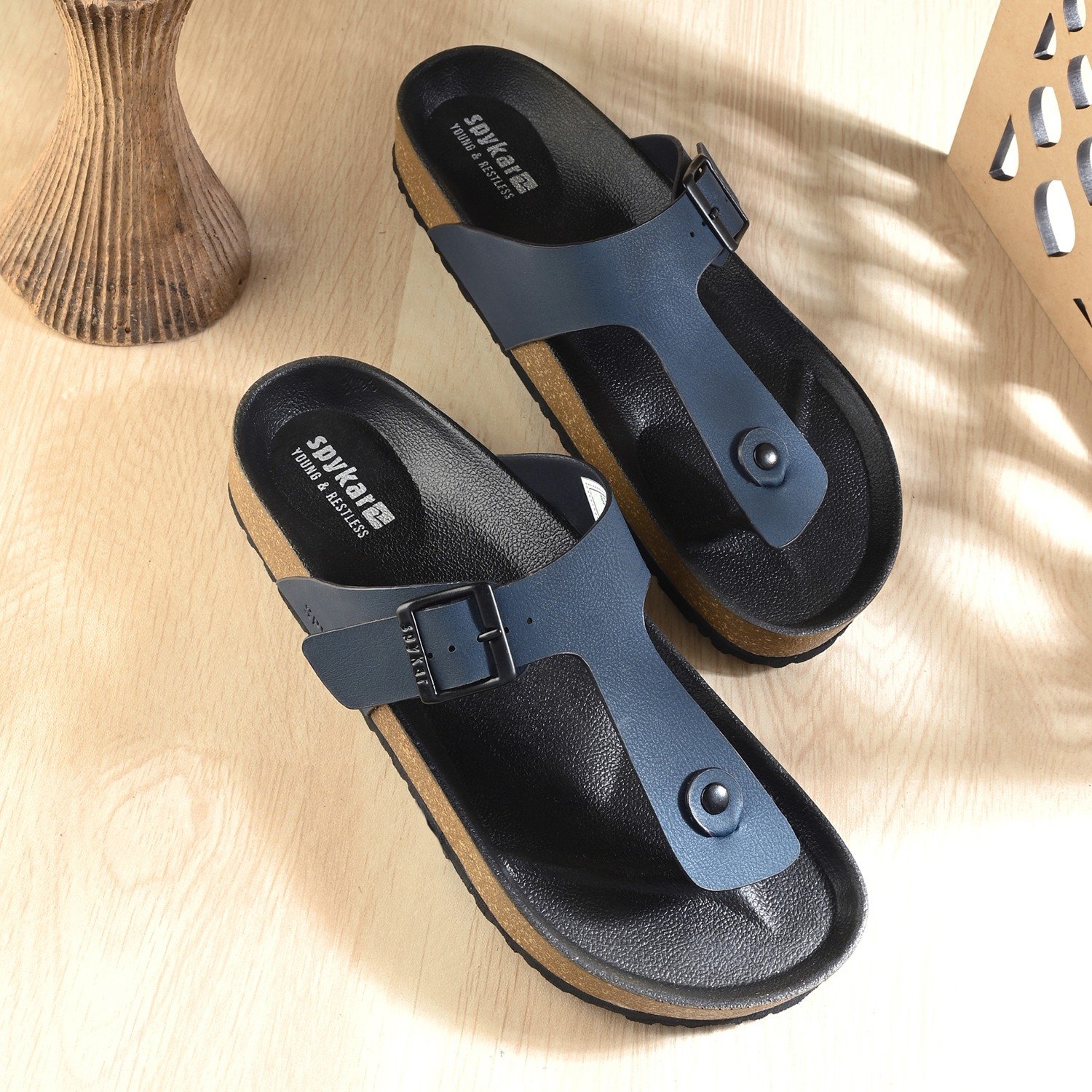 Spykar Lyon Men Navy Comfort Sandal