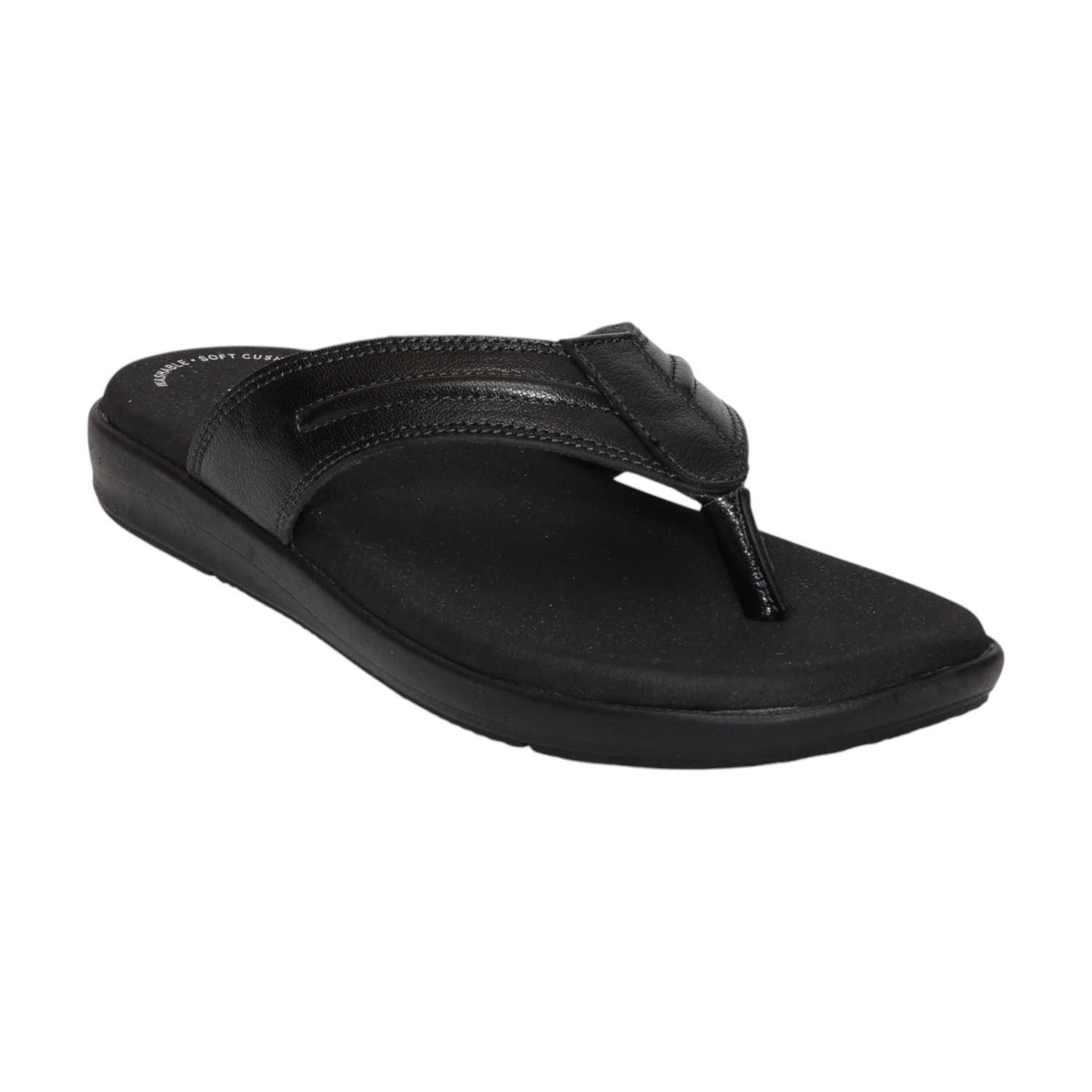 Men Black Casual chappal
