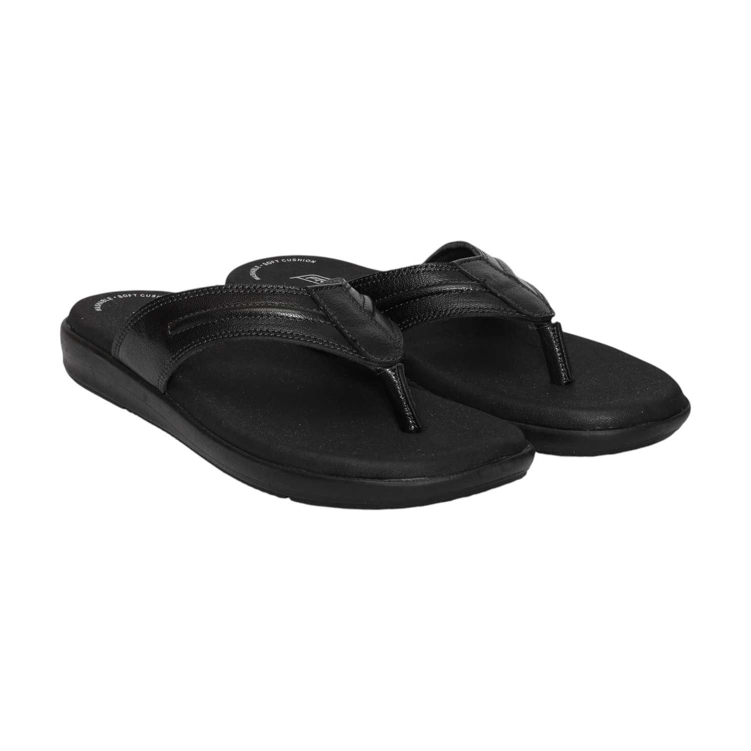 Men Black Casual chappal