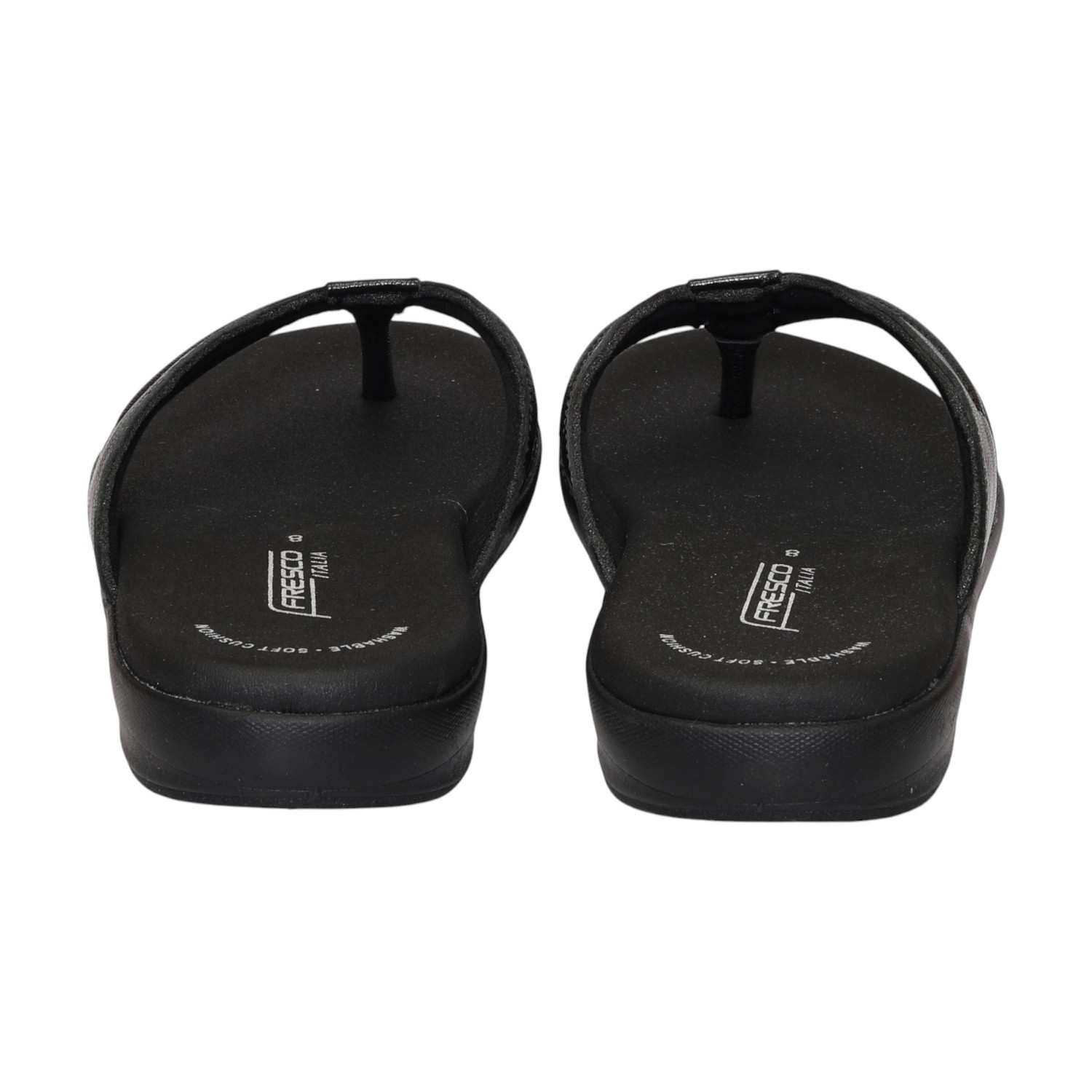 Men Black Casual chappal