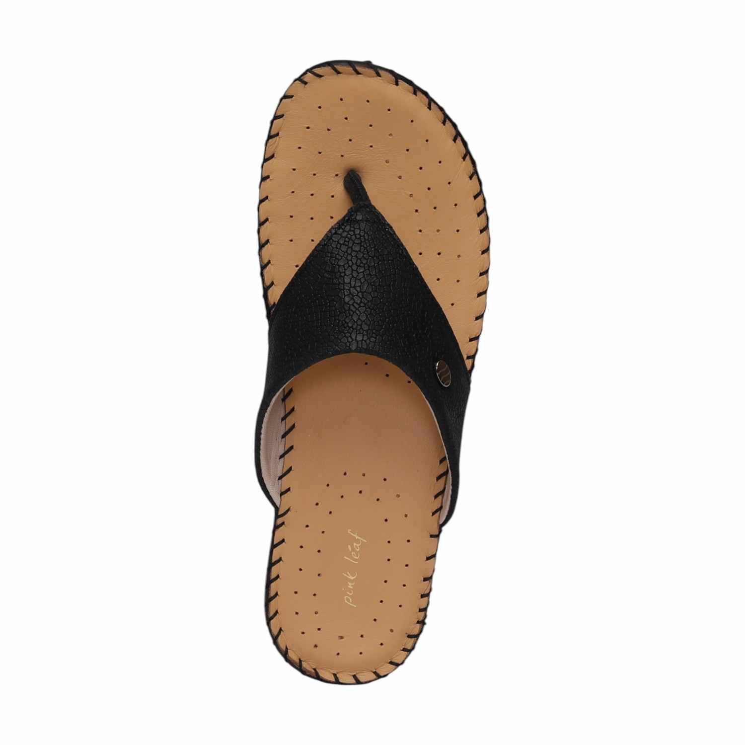 Women Black Comfort Walk Flip-Flops