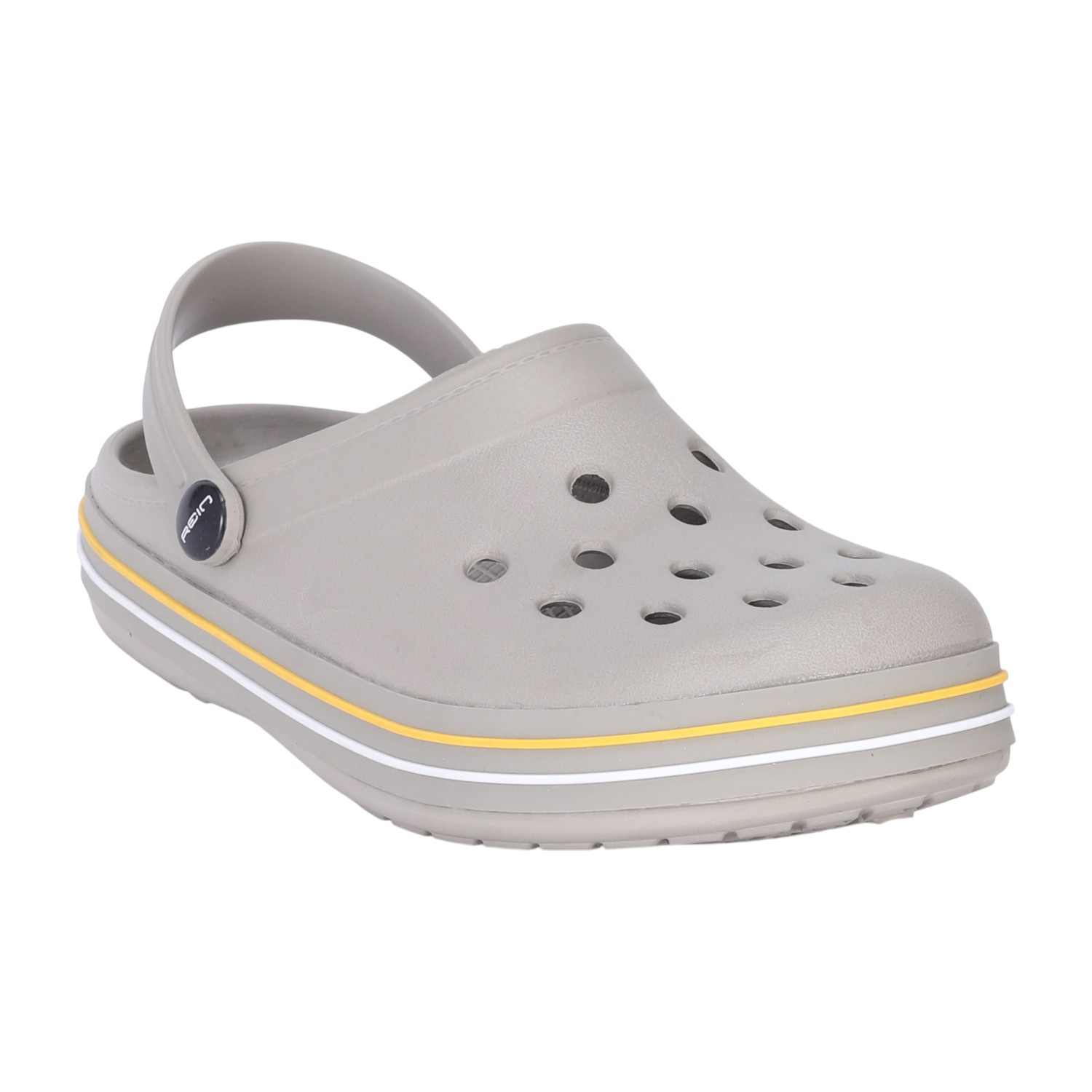 Khaki Slip On Clogs For Boys 7-11 Years