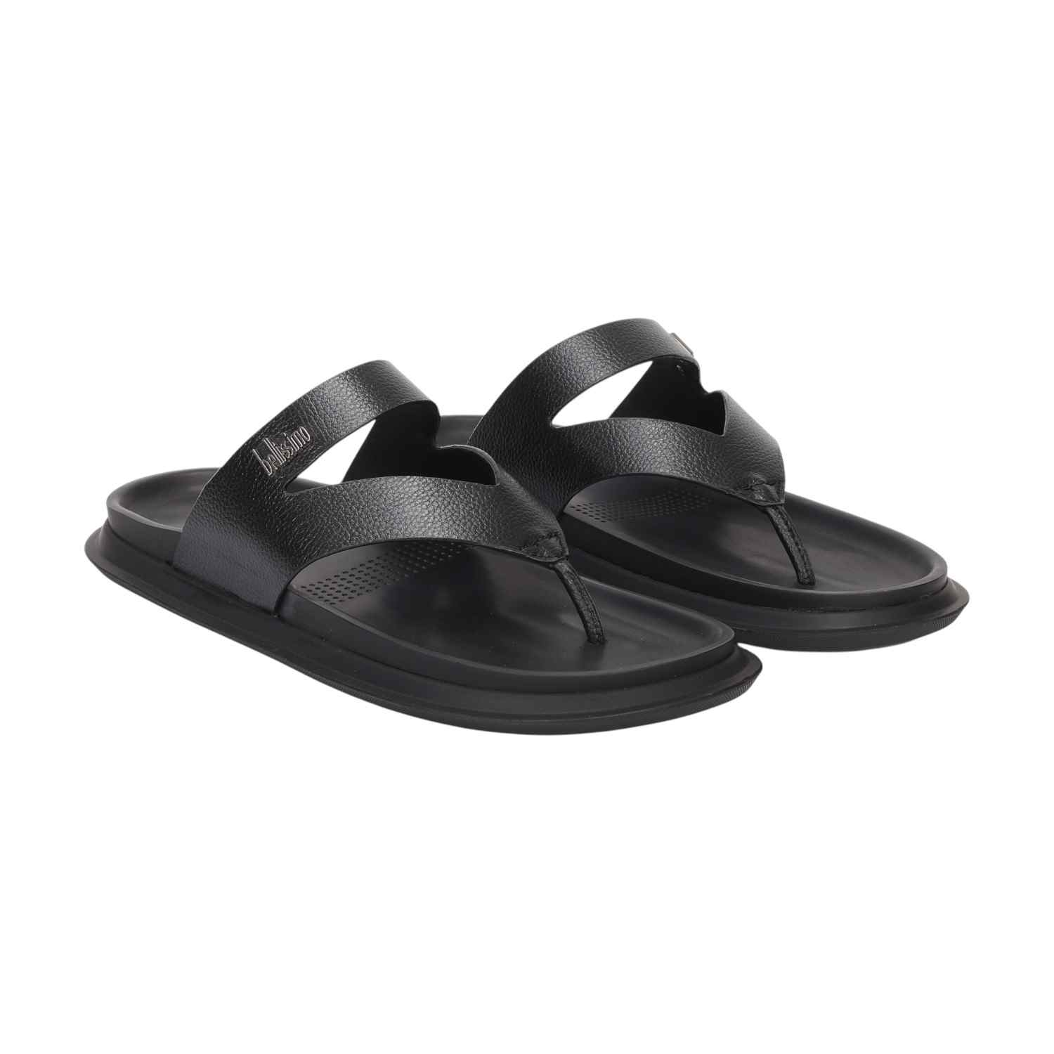 Men Black Comfort Chappal