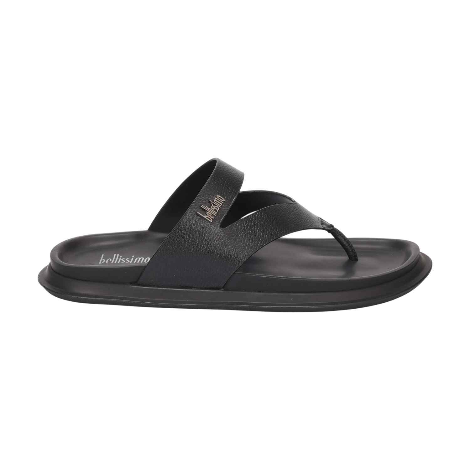 Men Black Comfort Chappal