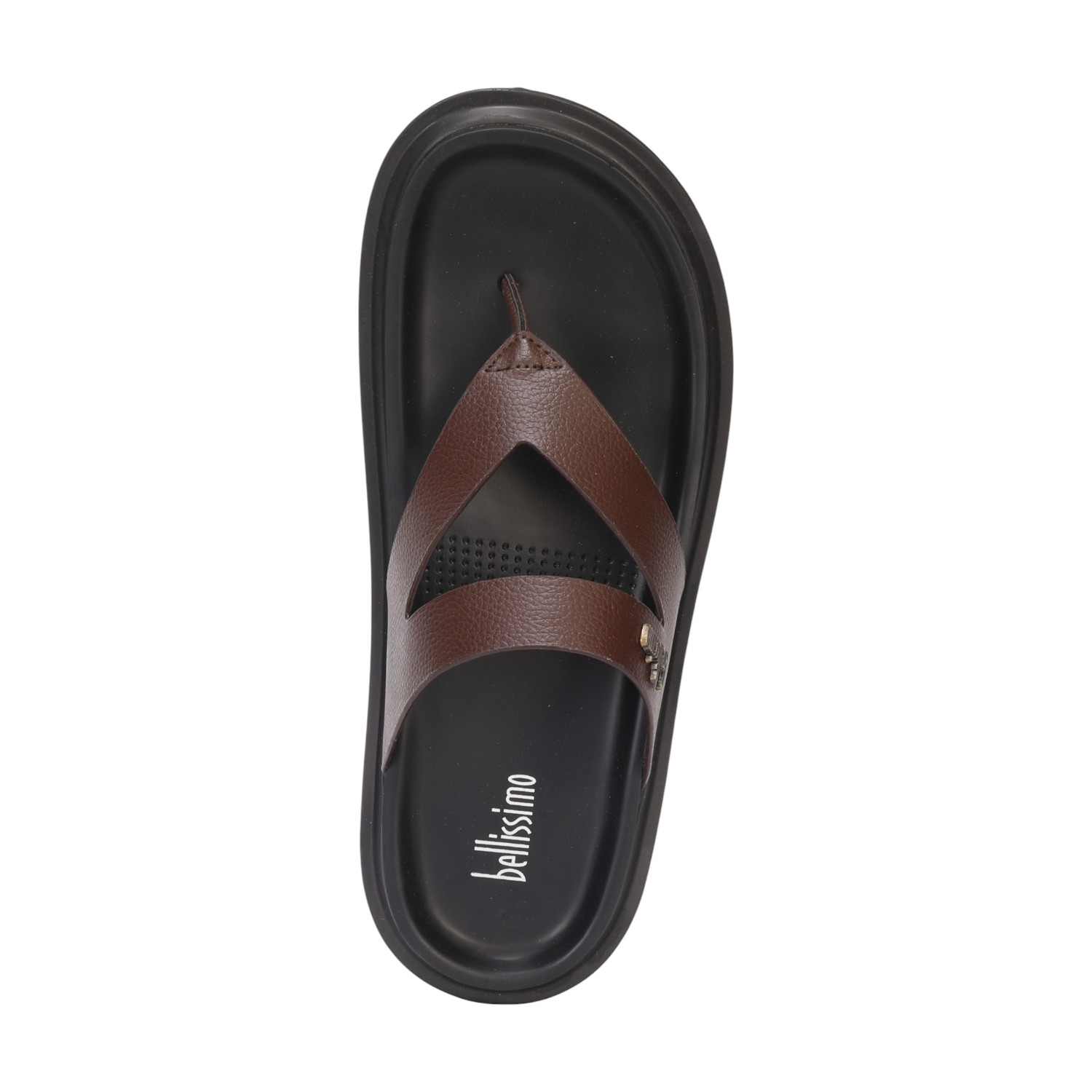 Men Brown Comfort Chappal