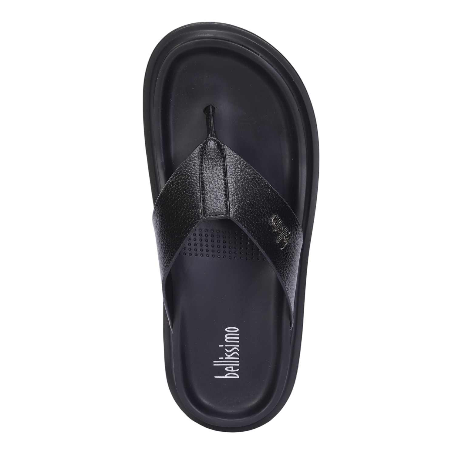 Men Black Comfort Chappals
