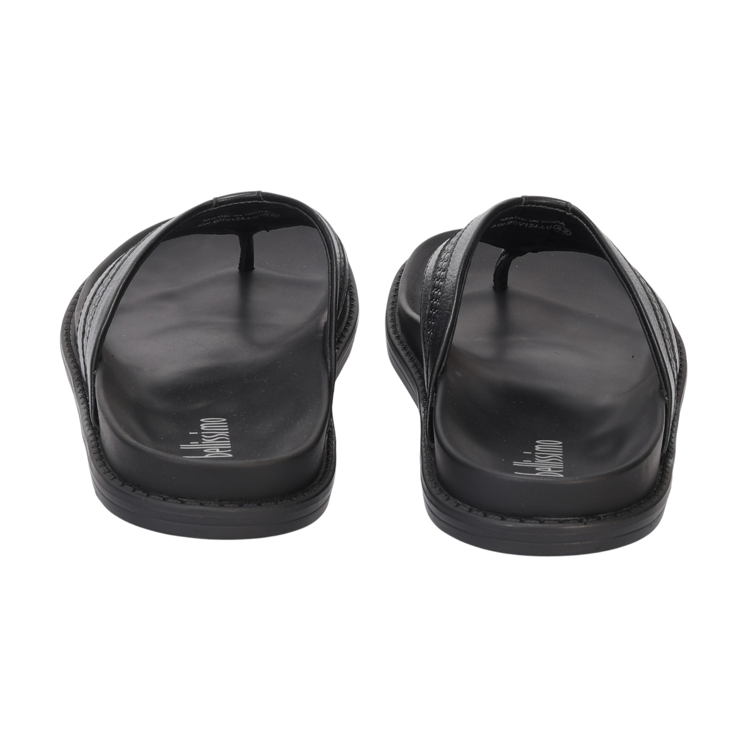 Men Black Comfort Chappal