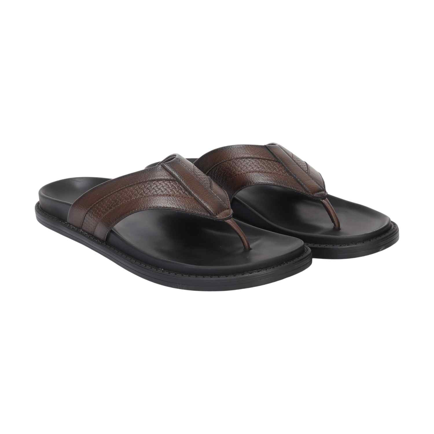 Men Brown Comfort Chappal