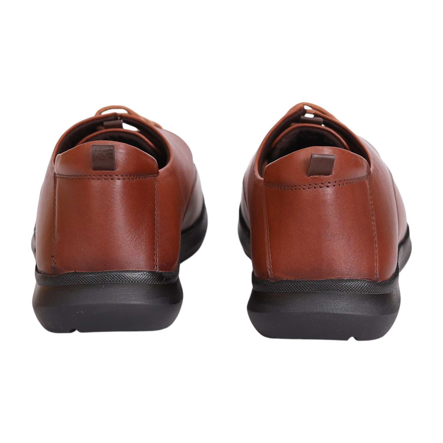 Men Tan Lace-up Derby Shoes