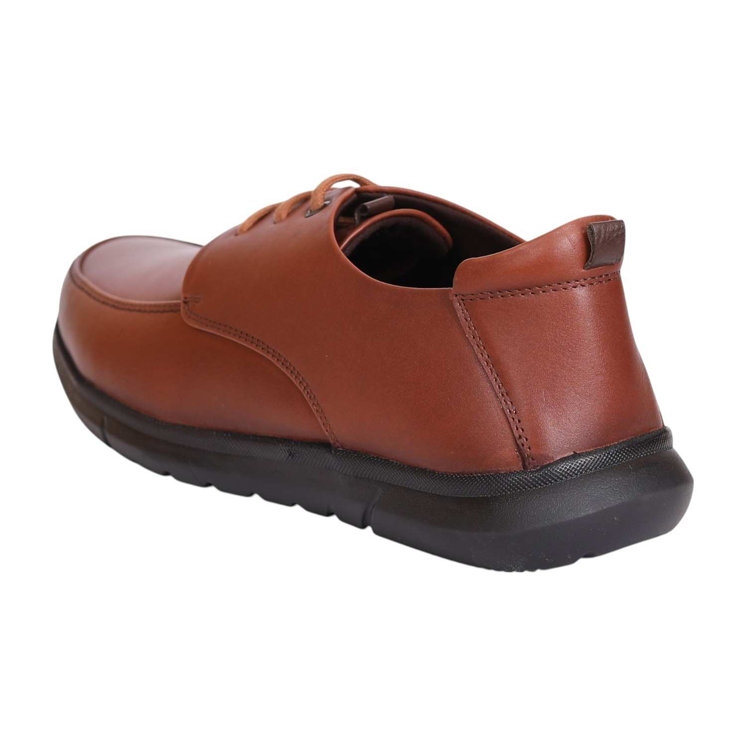 Men Tan Lace-up Derby Shoes