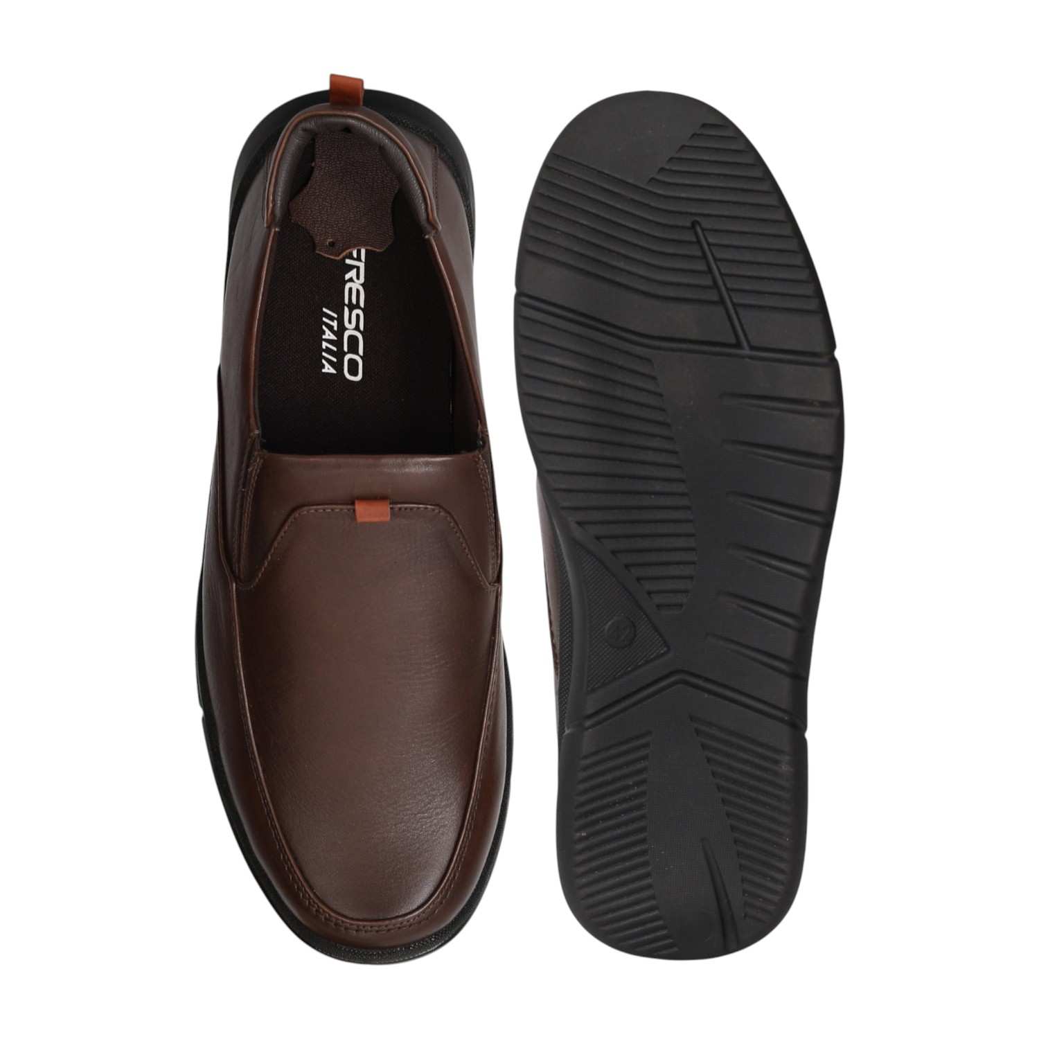 Men Chancellor Cognac Formal Slip-Ons