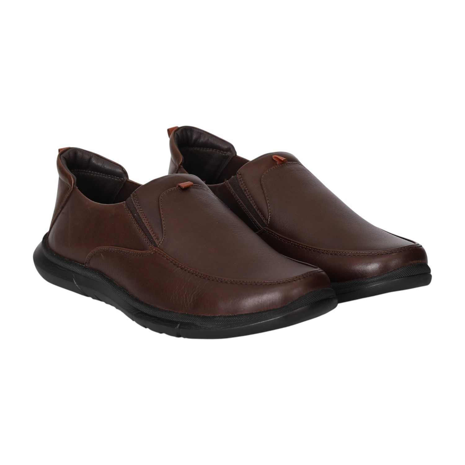 Men Chancellor Cognac Formal Slip-Ons