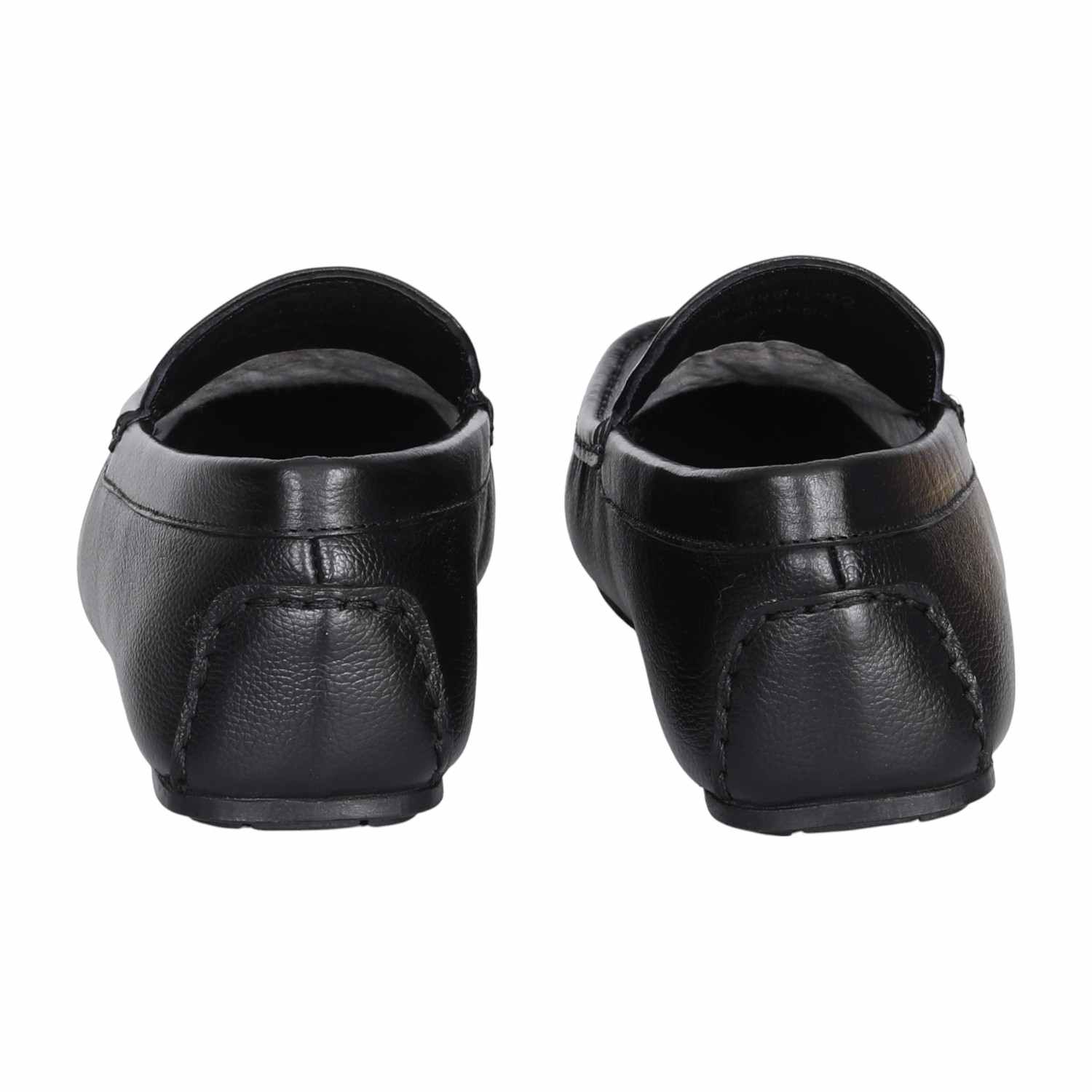 Men Black Classic Jet Moccasins