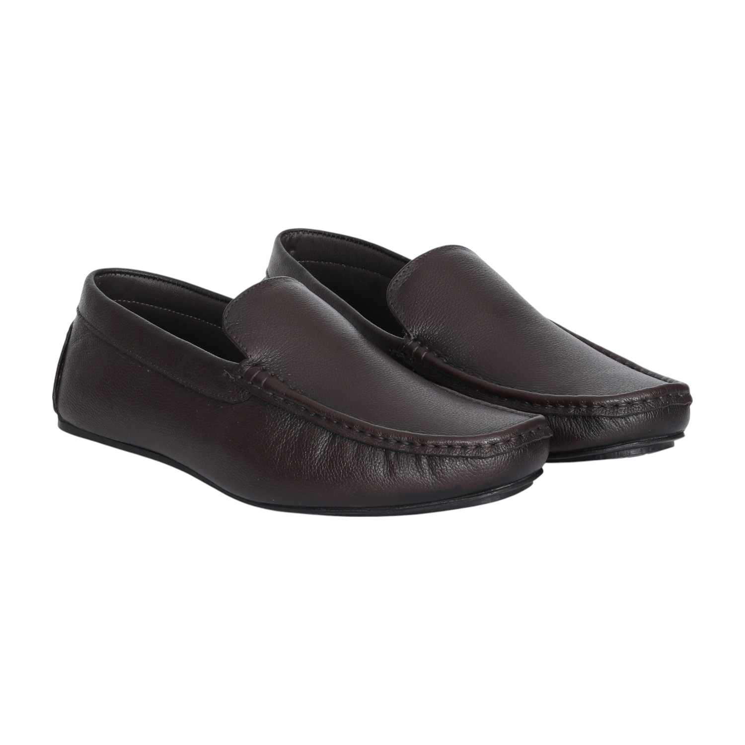 Men Brown Classic Jet Moccasins