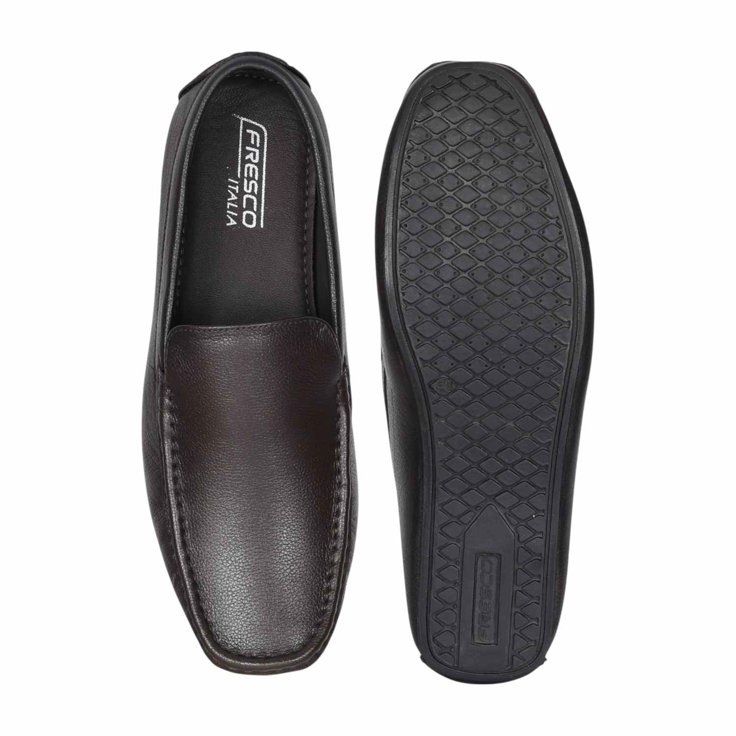 Men Brown Classic Jet Moccasins