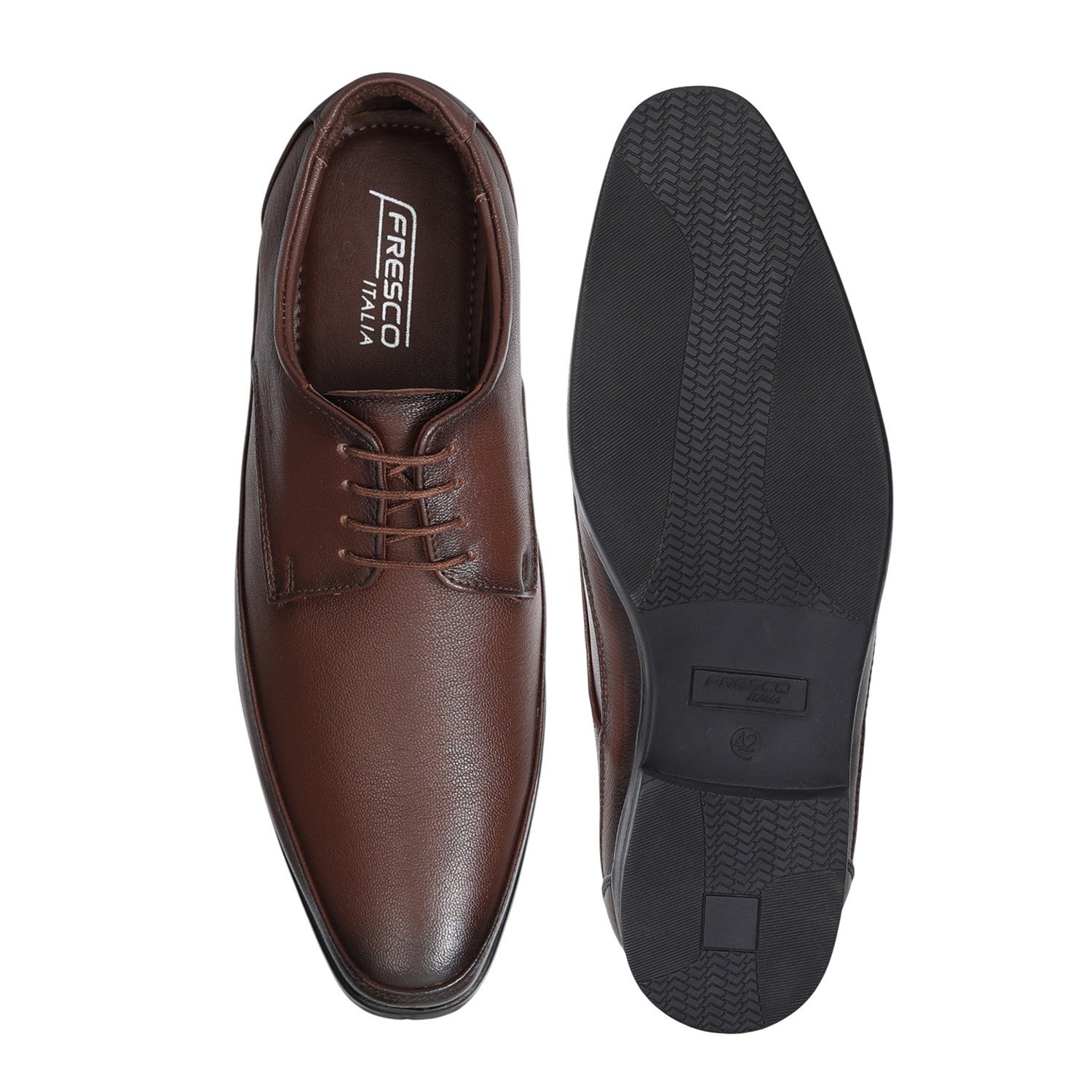 Men's Classic Brown Derby Formal Shoes