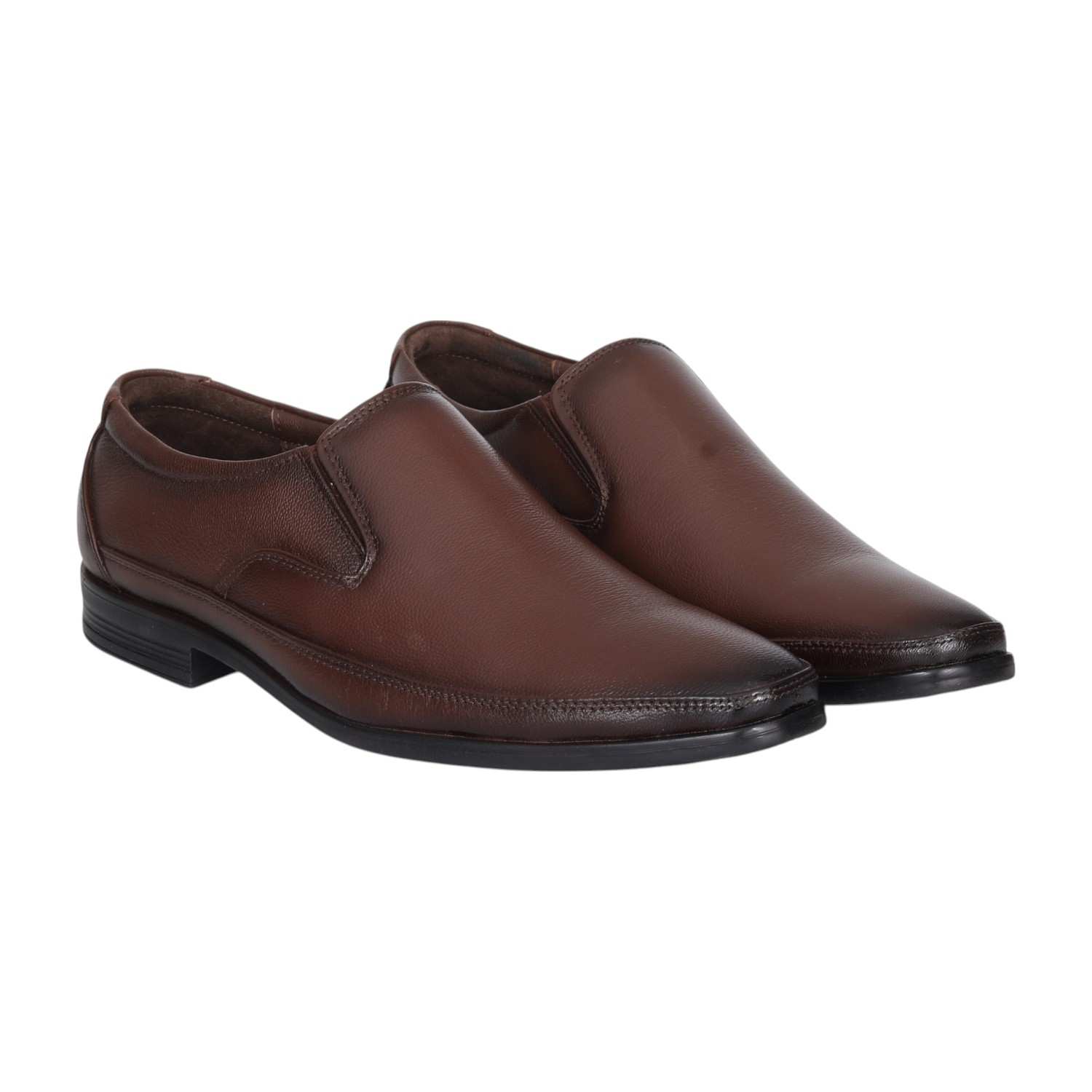 Men Brown Slip-on Dress Shoe