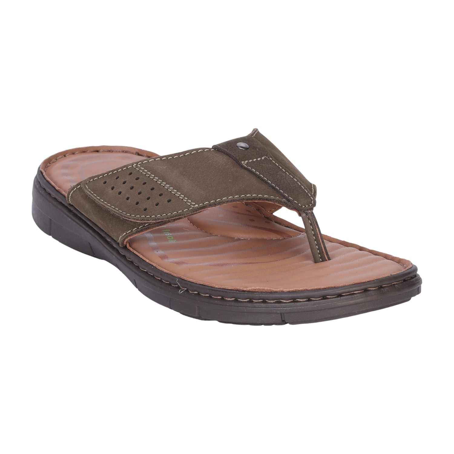 Men Green Comfort Chappals