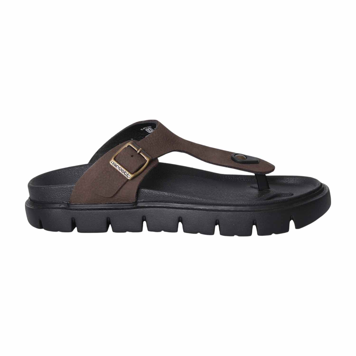 Men Brown Chunky Thong Sandal
