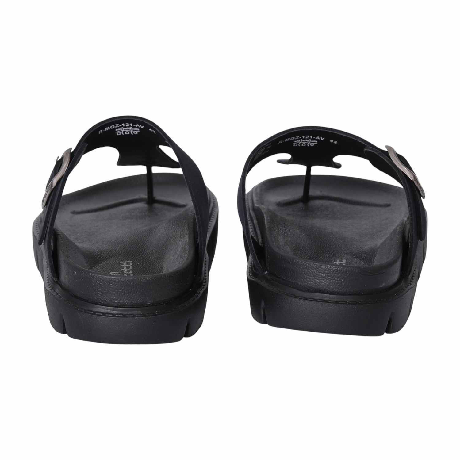 Men Navy Blue Chunky Thong Sandal