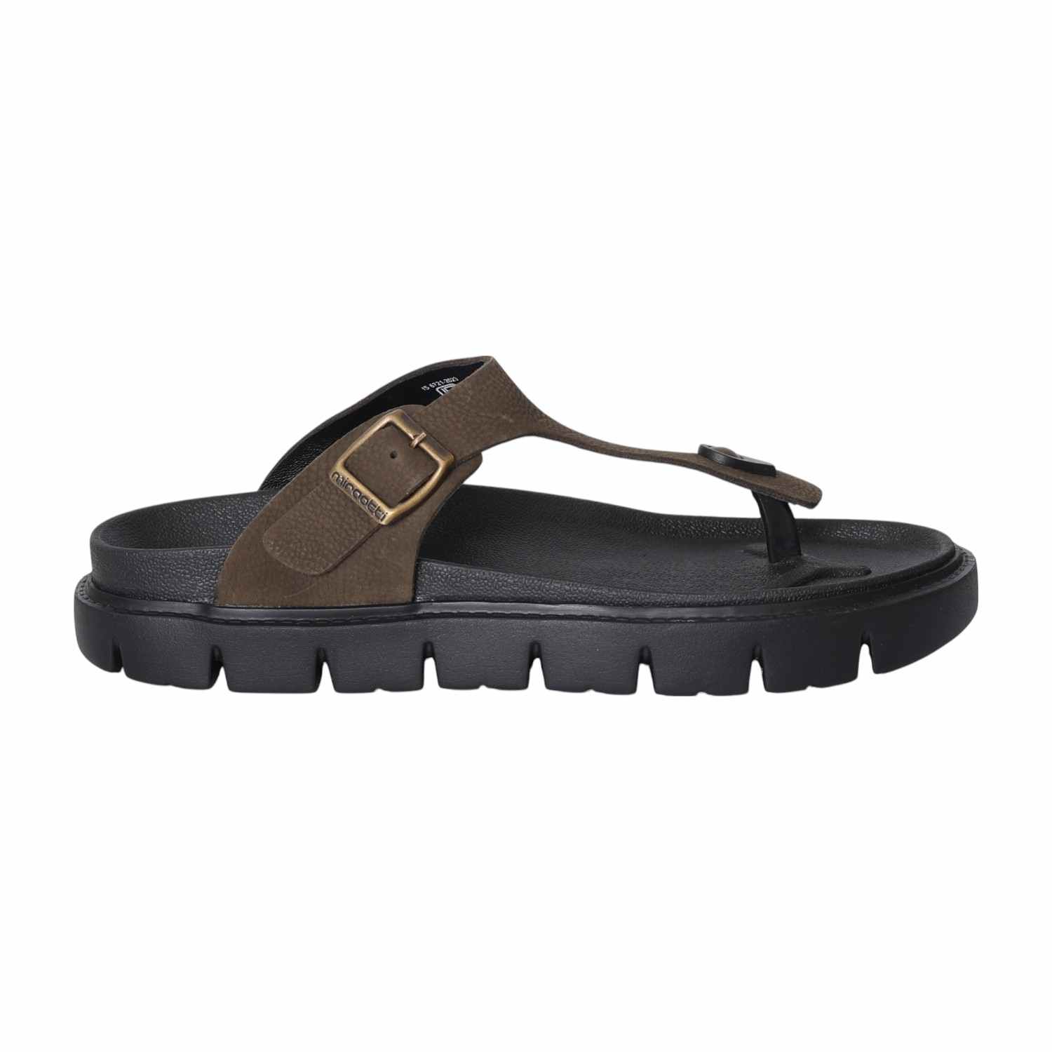 Men Olive Chunky Thong Sandal