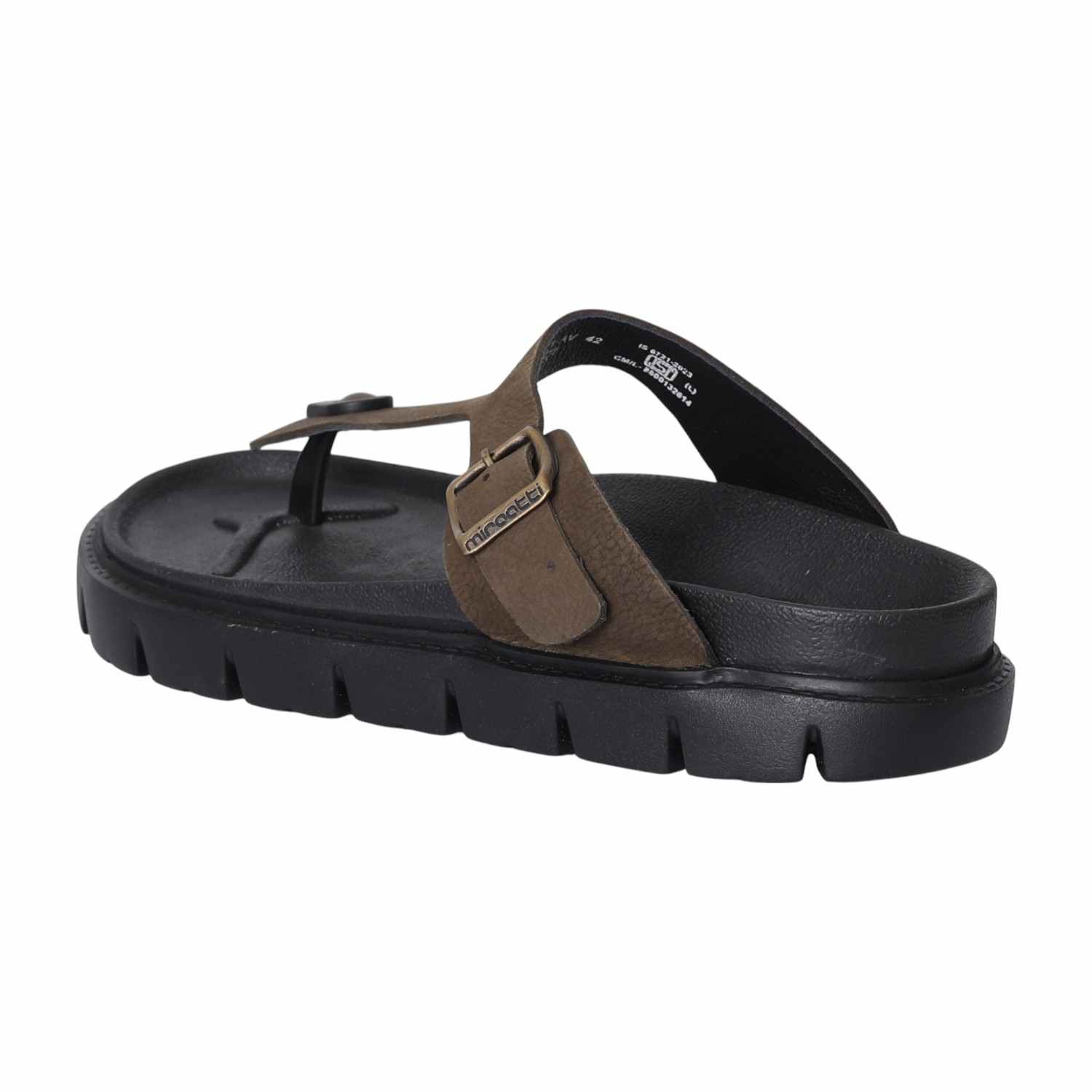 Men Olive Chunky Thong Sandal