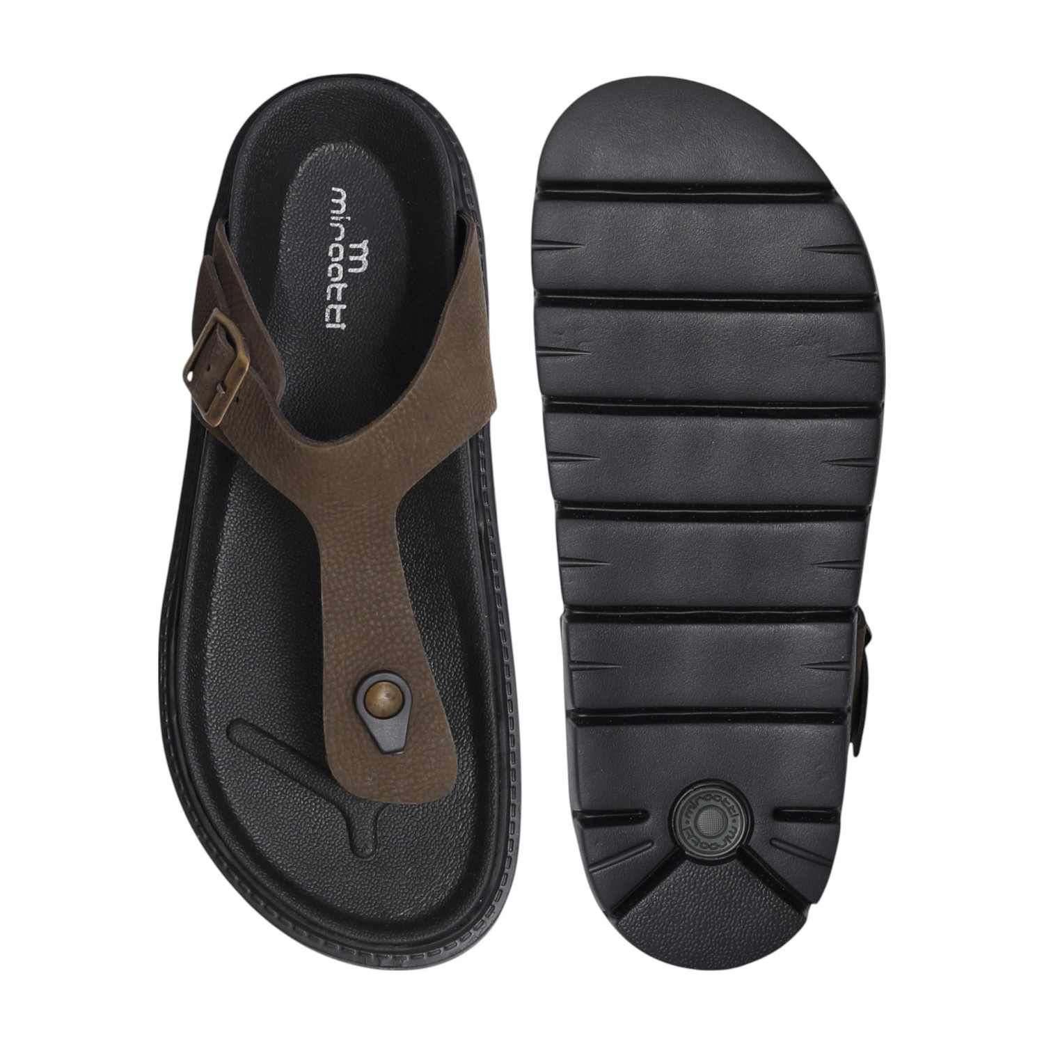 Men Olive Chunky Thong Sandal
