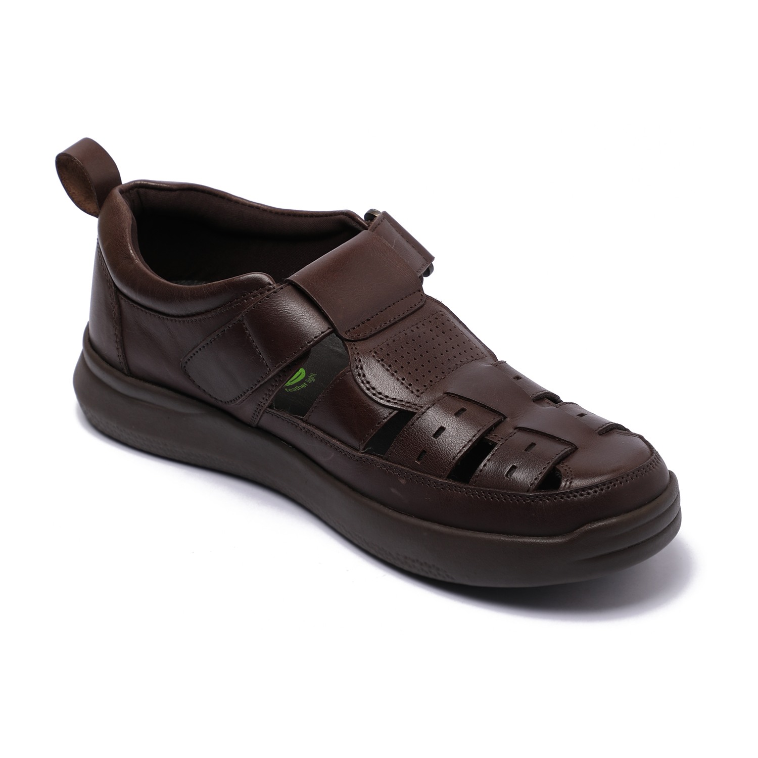 Brown Closed-Toe Sandals For Men