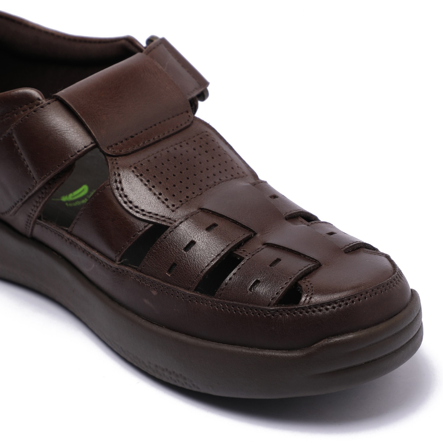 Brown Closed-Toe Sandals For Men