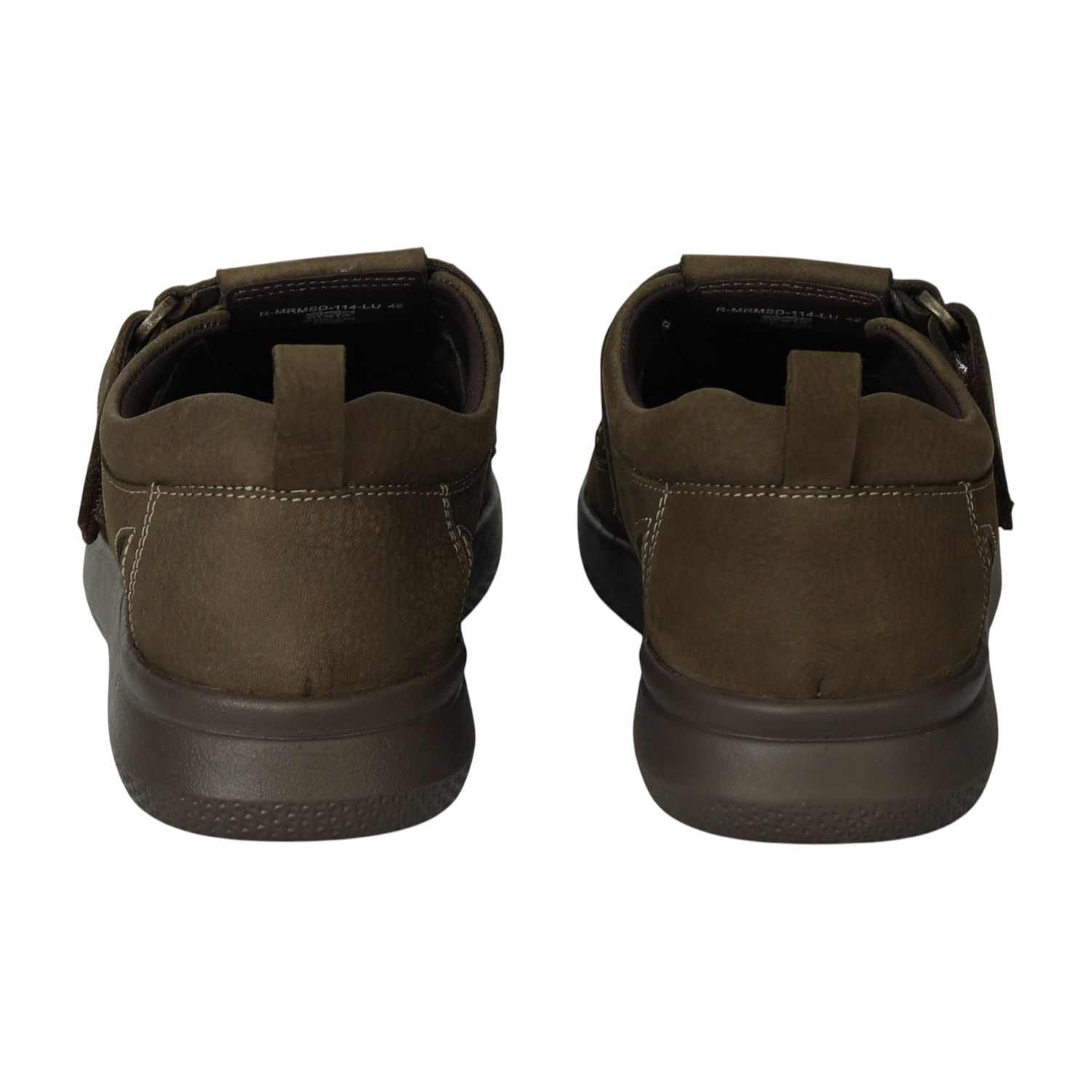 Men Olive Cut-Out Comfort Sandals