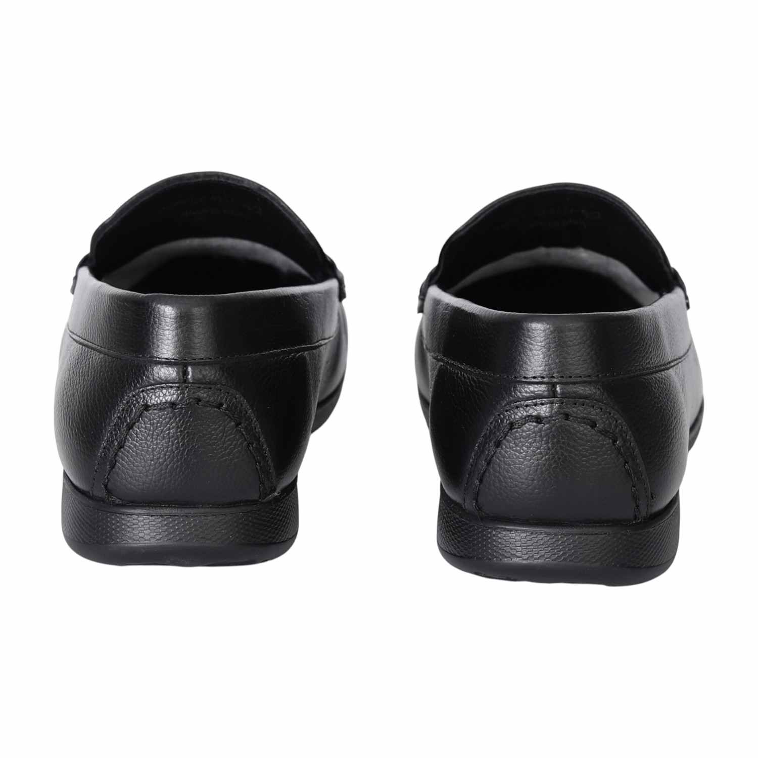 Men's Classic Black Leather Loafers
