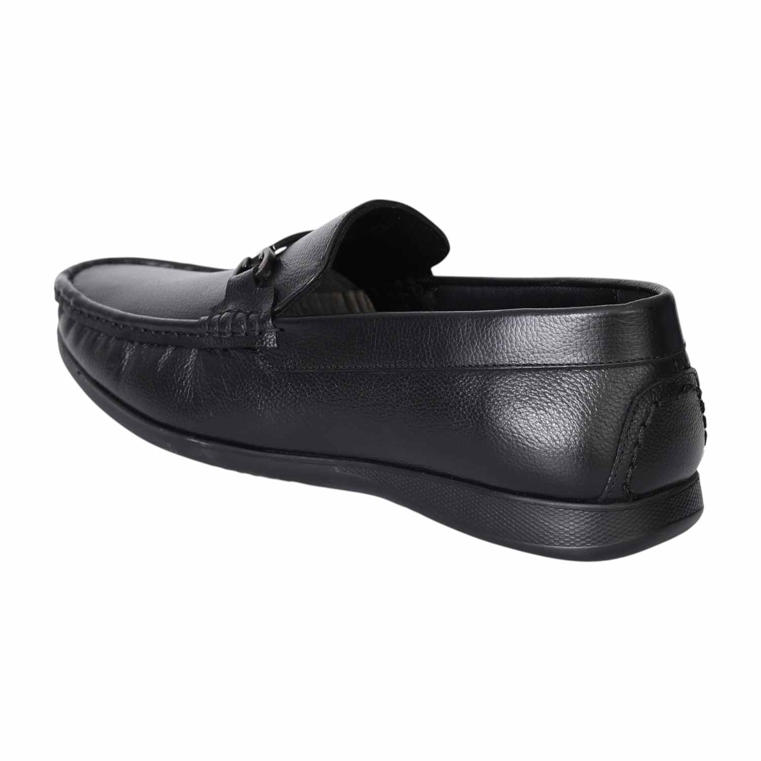 Men's Classic Black Leather Loafers