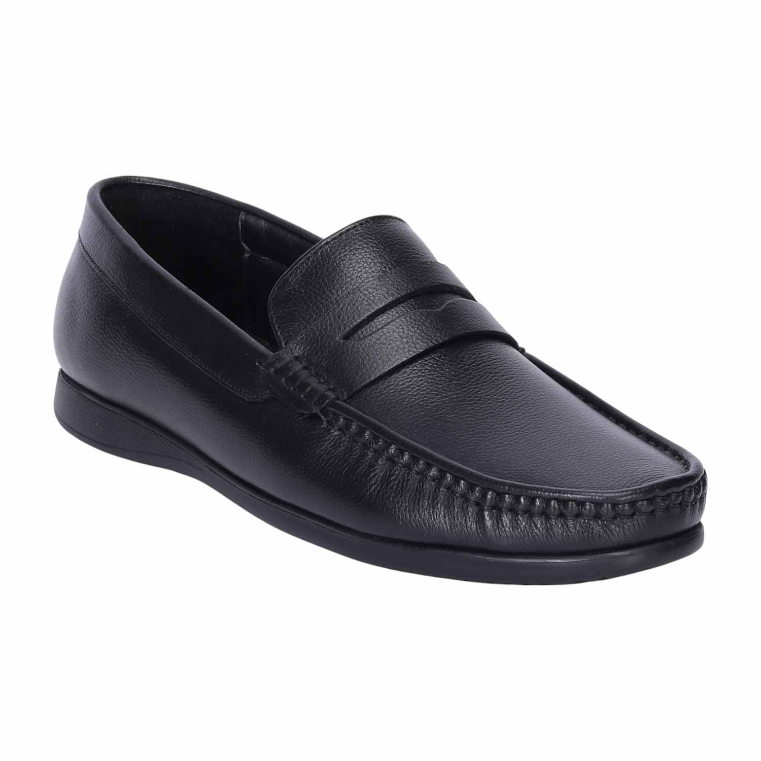 Men Black Casual Slip-ons