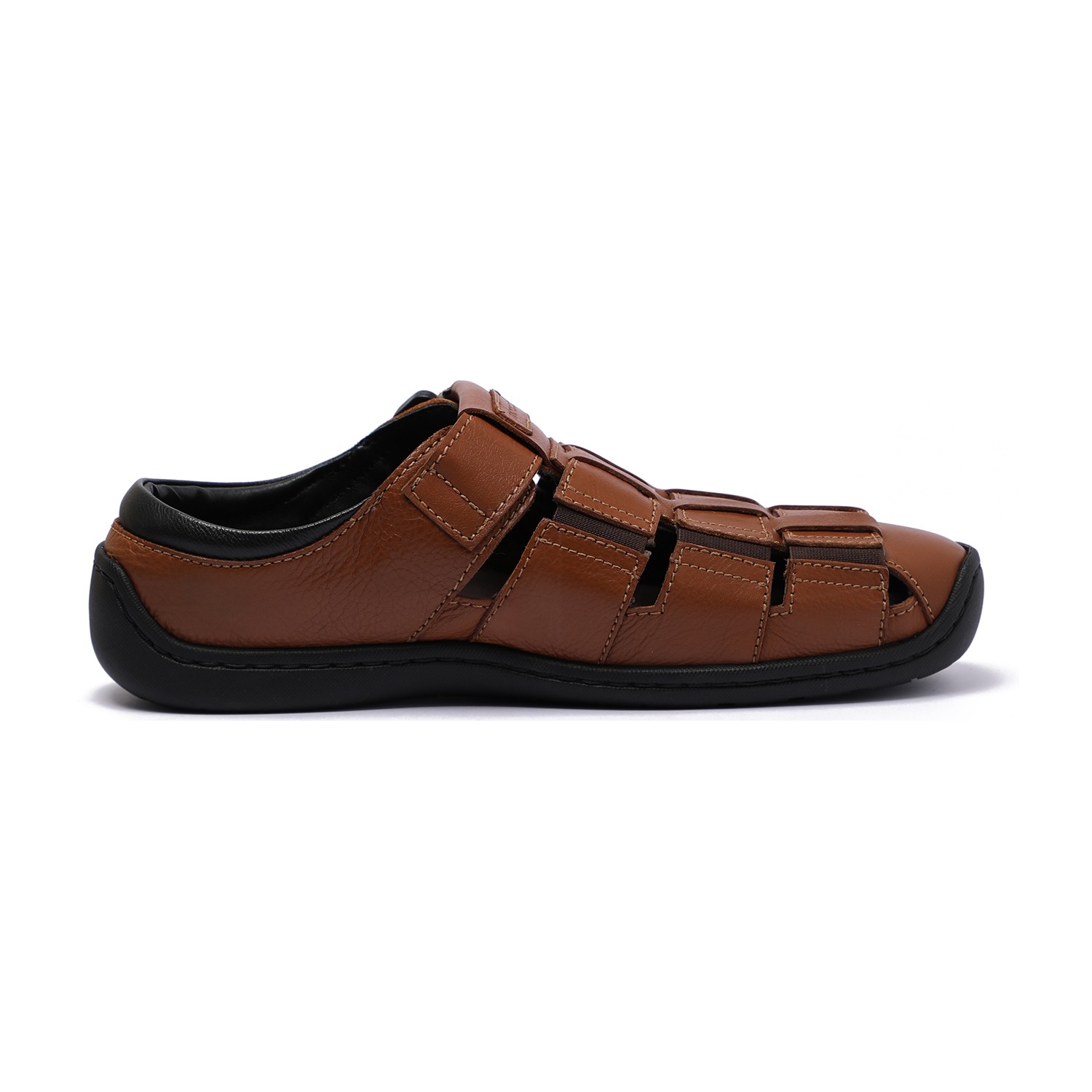 Tan Closed-Toe Mule Sandals – For Men