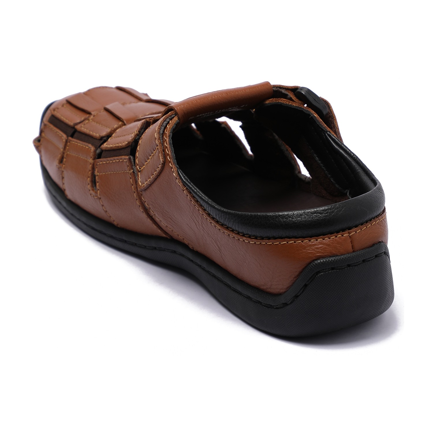 Tan Closed-Toe Mule Sandals – For Men