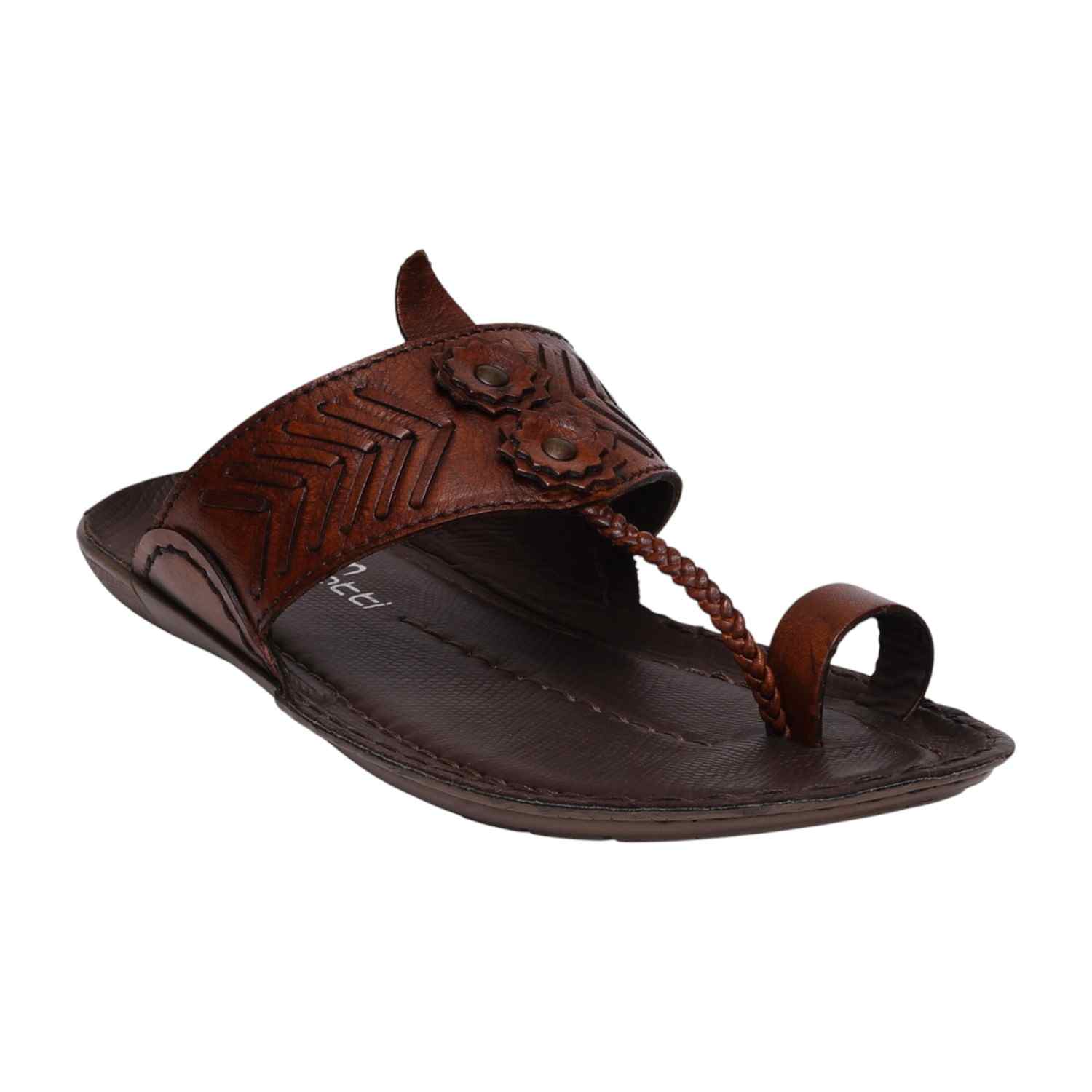 Men Pine Ethnic Kolhapuri Joothis/Chappals