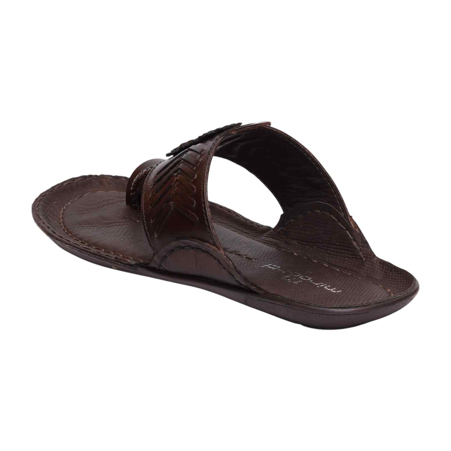 Men Wine Ethnic Kolhapuri Joothis/Chappals