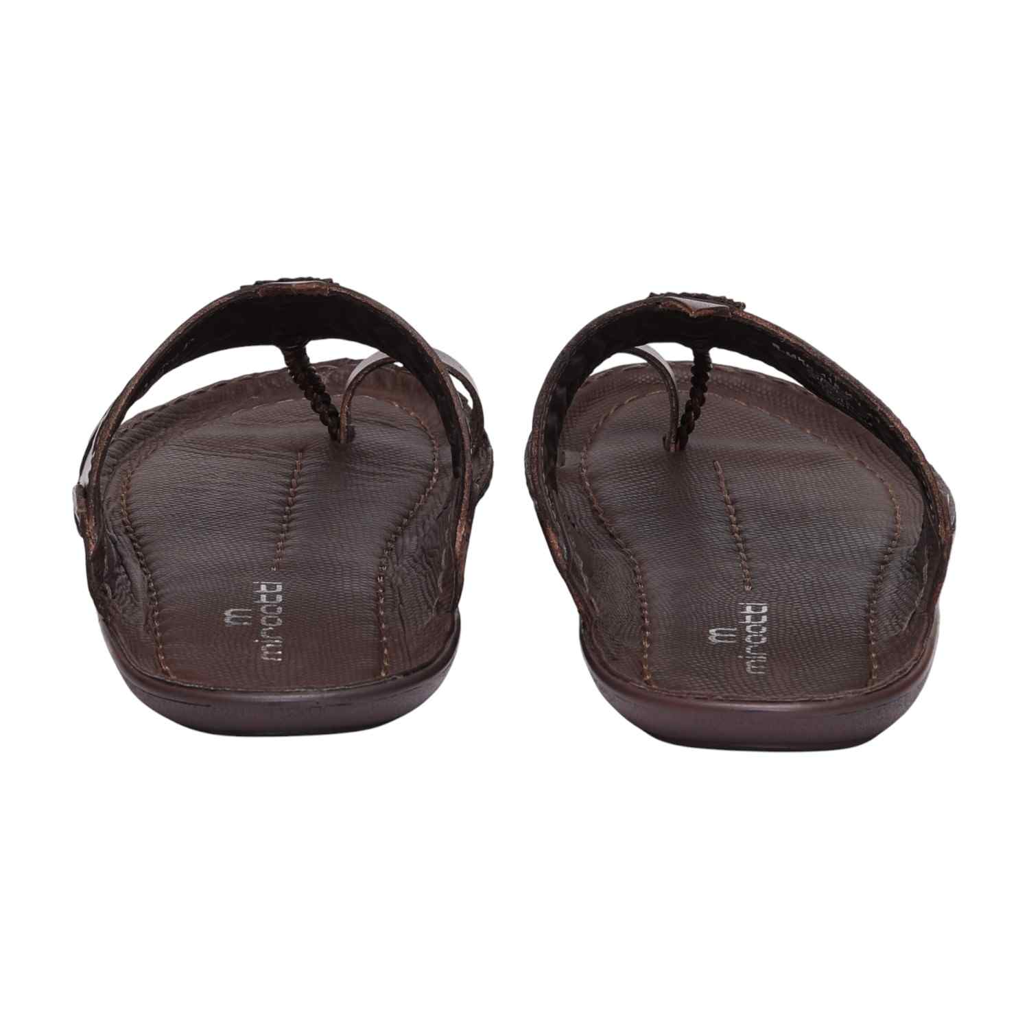 Men Wine Ethnic Kolhapuri Joothis/Chappals