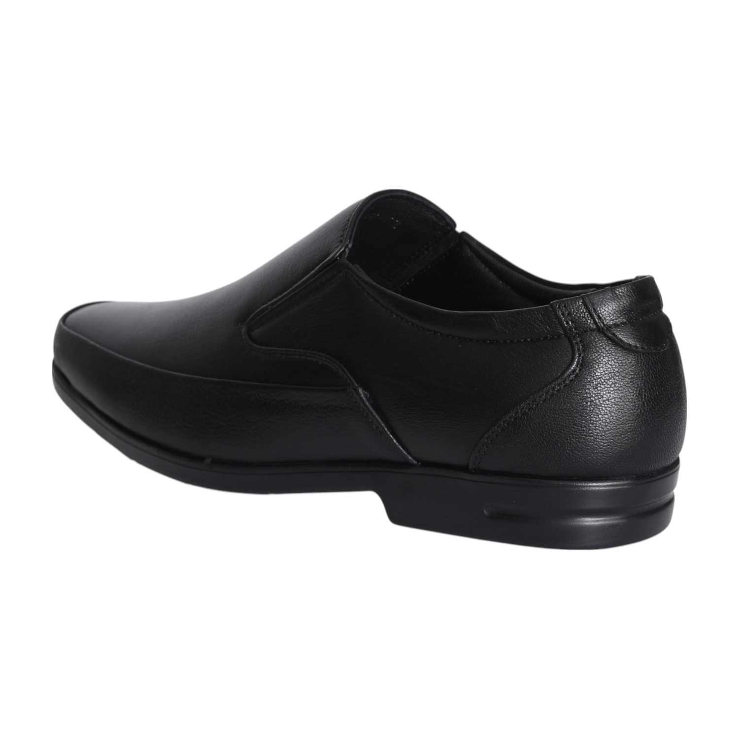 Men Black Smooth Slip-on Dress Shoe