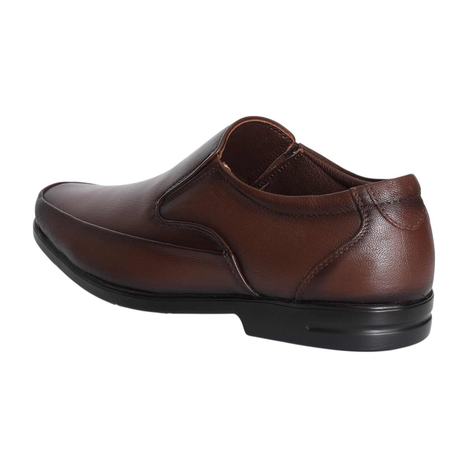 Men Dark Brown Smooth Slip-on Dress Shoe