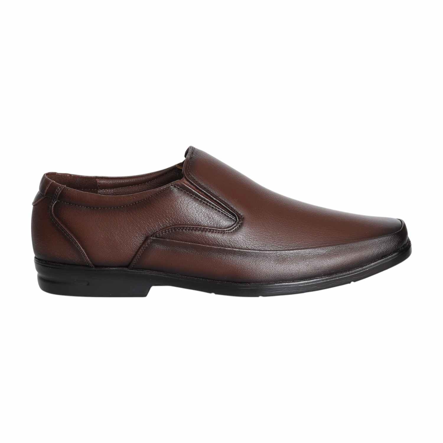 Men Dark Brown Smooth Slip-on Dress Shoe